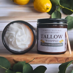 Tallow Balm, Whipped, Face & Hand Moisturizer - Eucalyptus Lemon - 16 oz