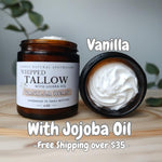 Whipped Vanilla Tallow Face Cream with Jojoba Oil