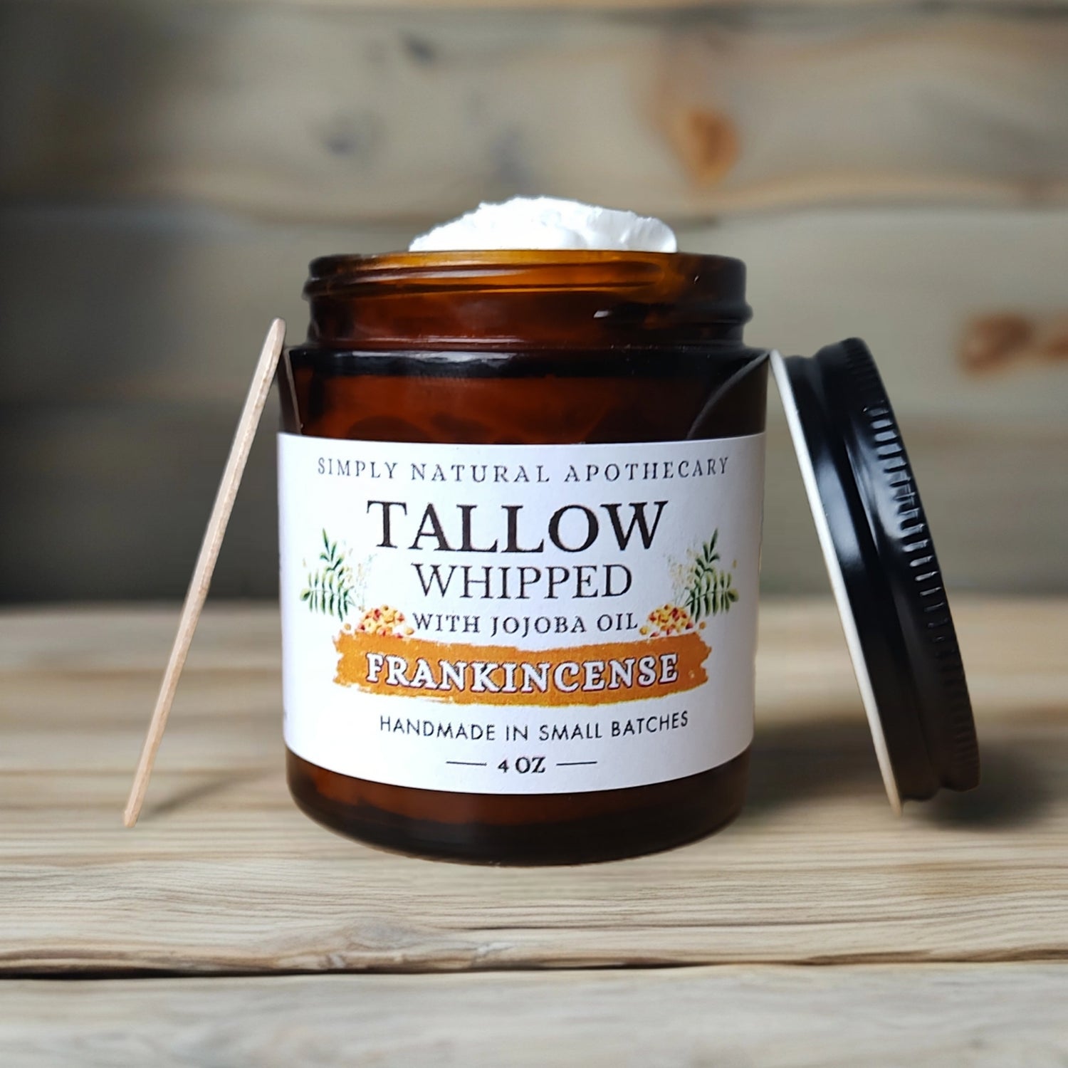 Whipped Tallow Face Cream with Jojoba Oil - Frankincense