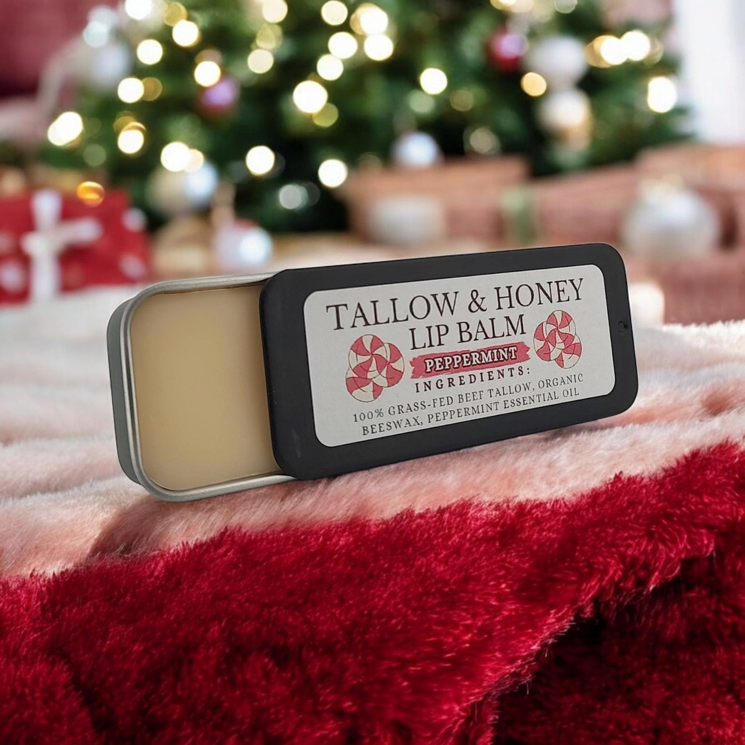 Tallow Lip Balm - Peppermint 1 oz