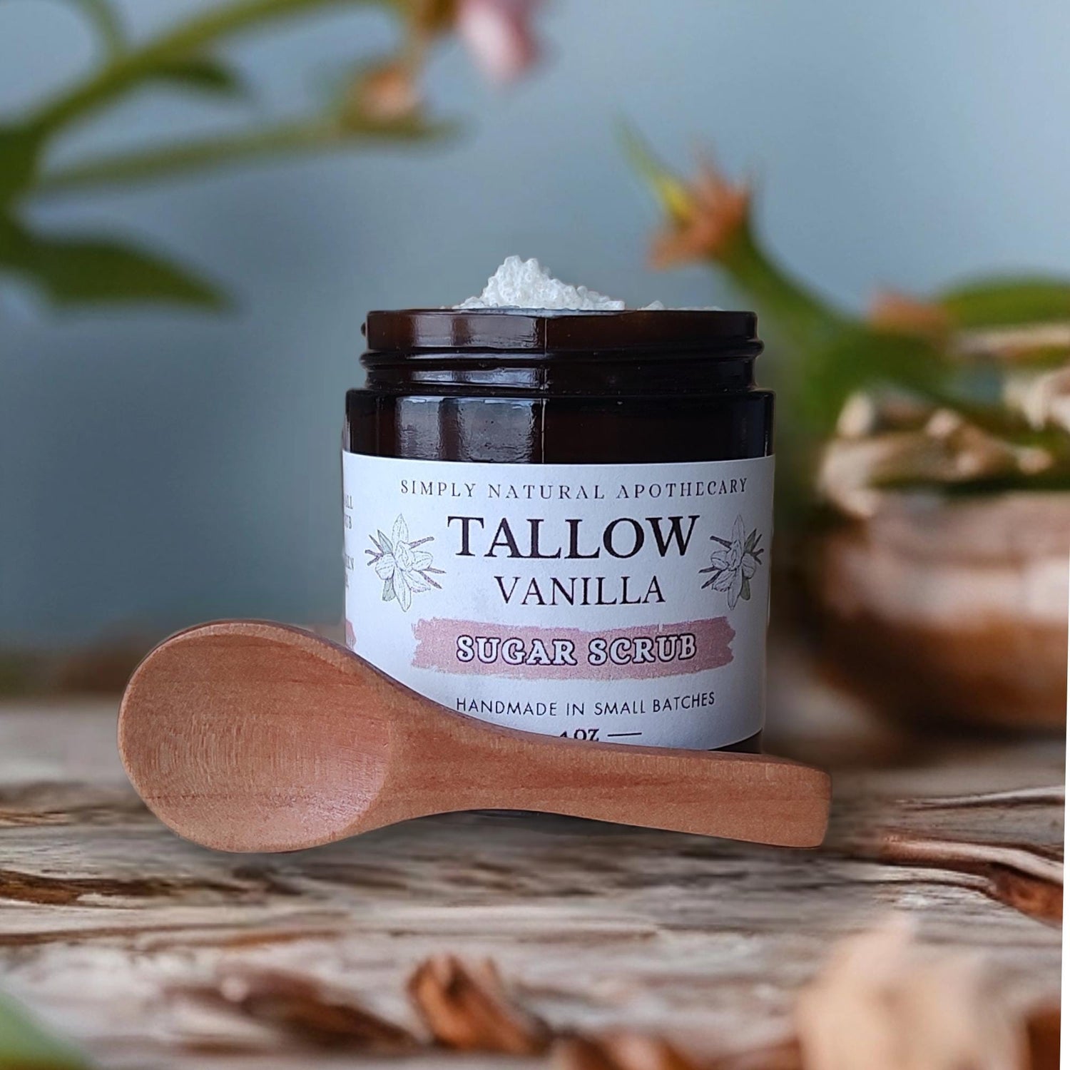 Tallow Sugar Scrub with Jojoba & Vanilla