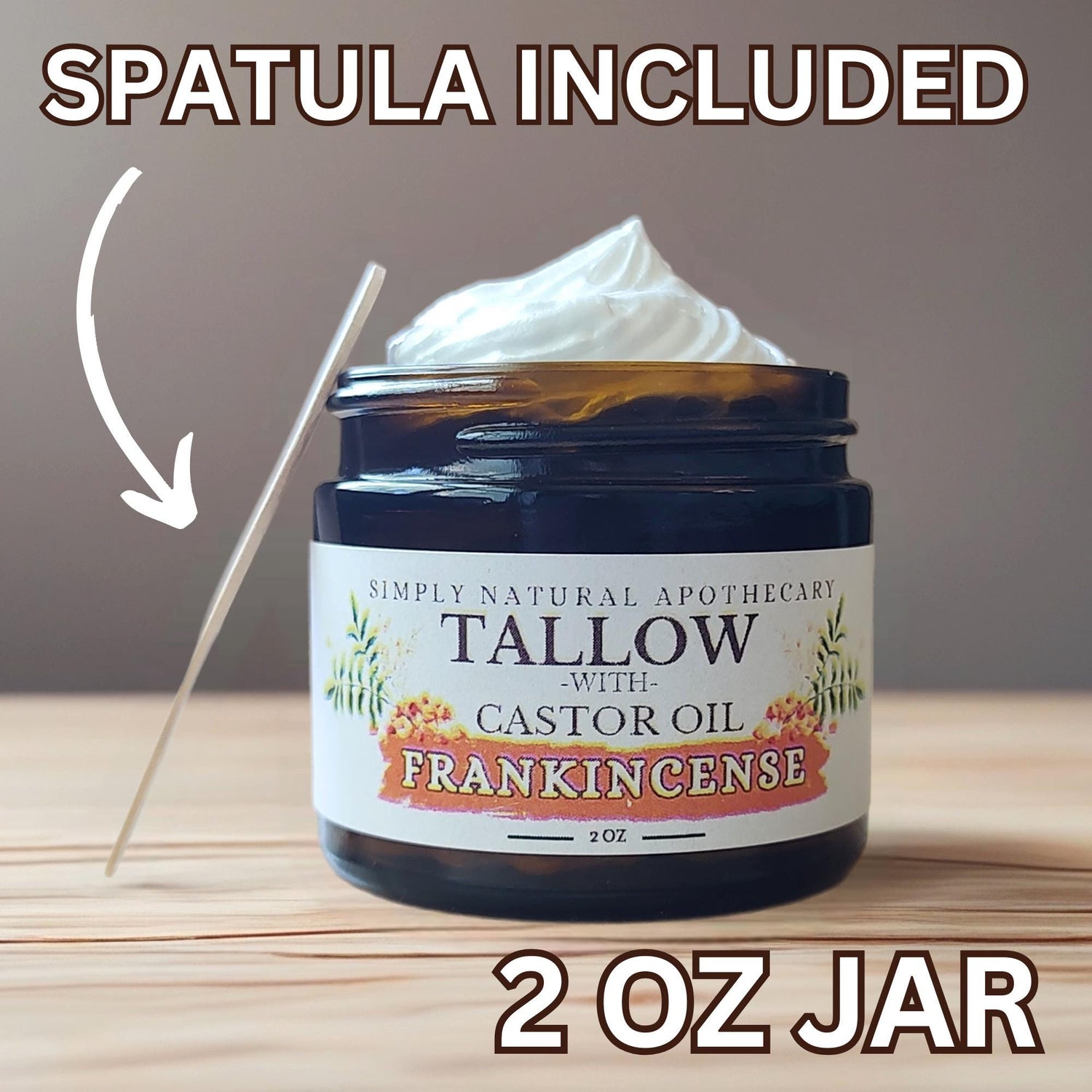Tallow and Castor Oil Face & Body Cream - Frankincense