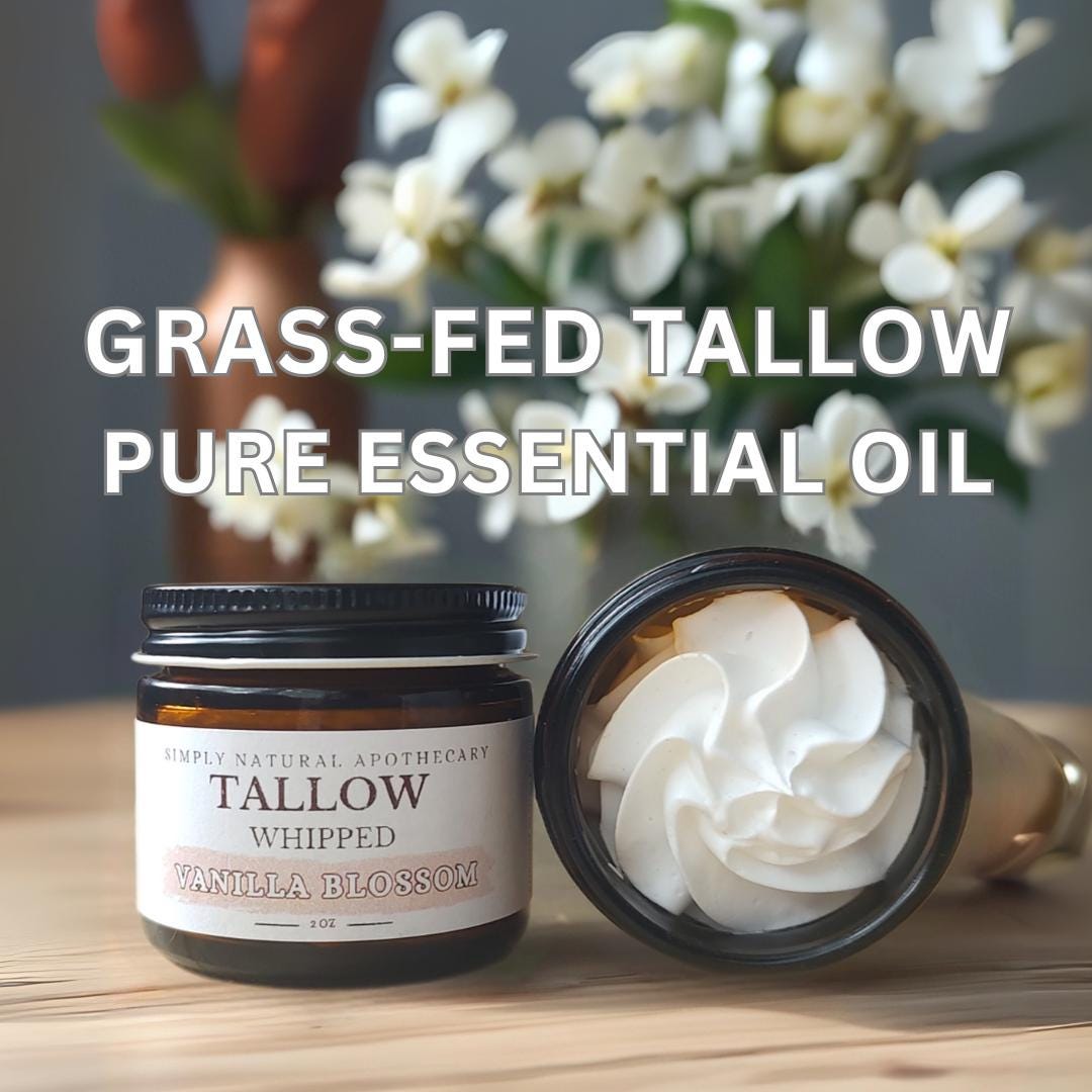 Tallow Face Cream & Body Butter - Vanilla Blossom with Ylang Ylang
