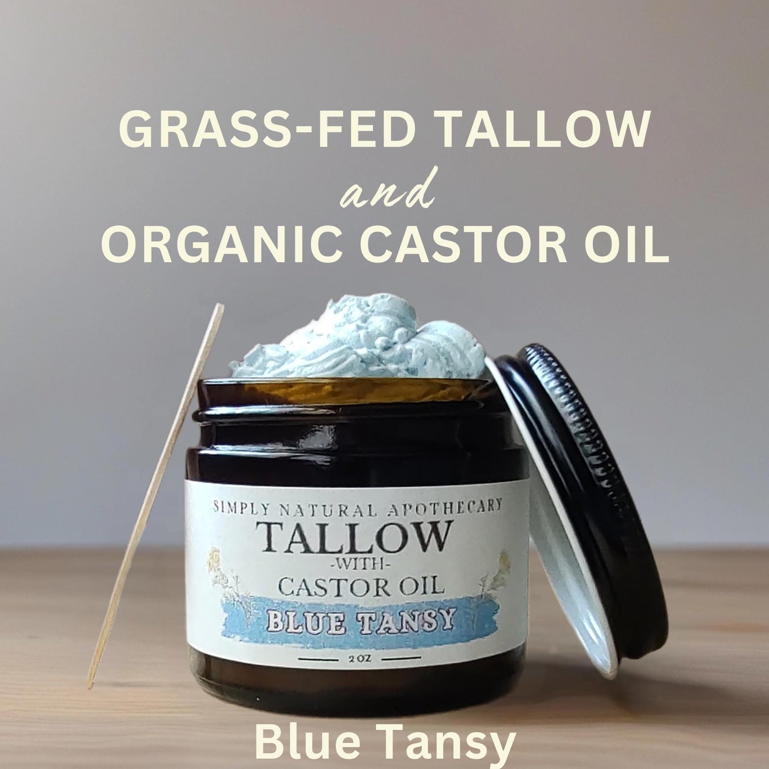 Tallow with Blue Tansy and Castor Oil Face & Body Cream