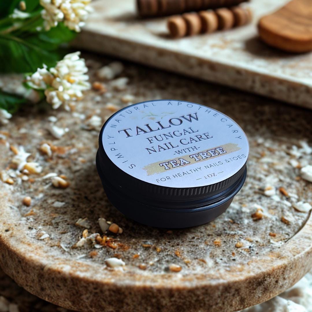 Nail Fungus Tallow Balm with Tea Tree Oil - Natural Antifungal Treatment
