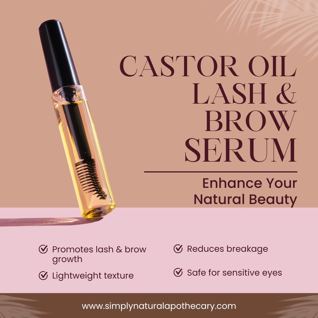 Castor Oil for Eyelash + Eyebrow