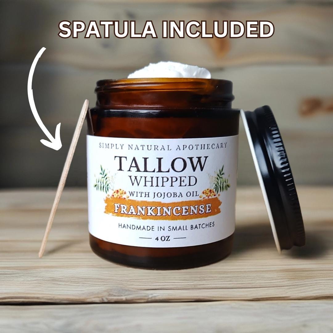Whipped Tallow Face Cream with Jojoba Oil - Frankincense