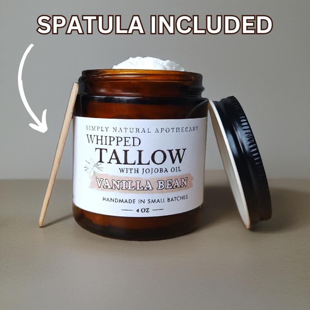 Whipped Vanilla Tallow Face Cream with Jojoba Oil