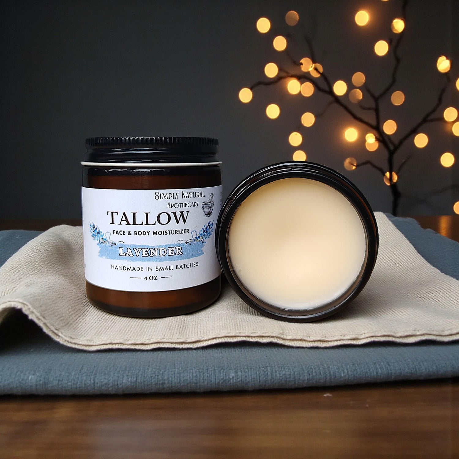 Tallow Face Cream & Body Butter - Hand Poured Balm - Lavender