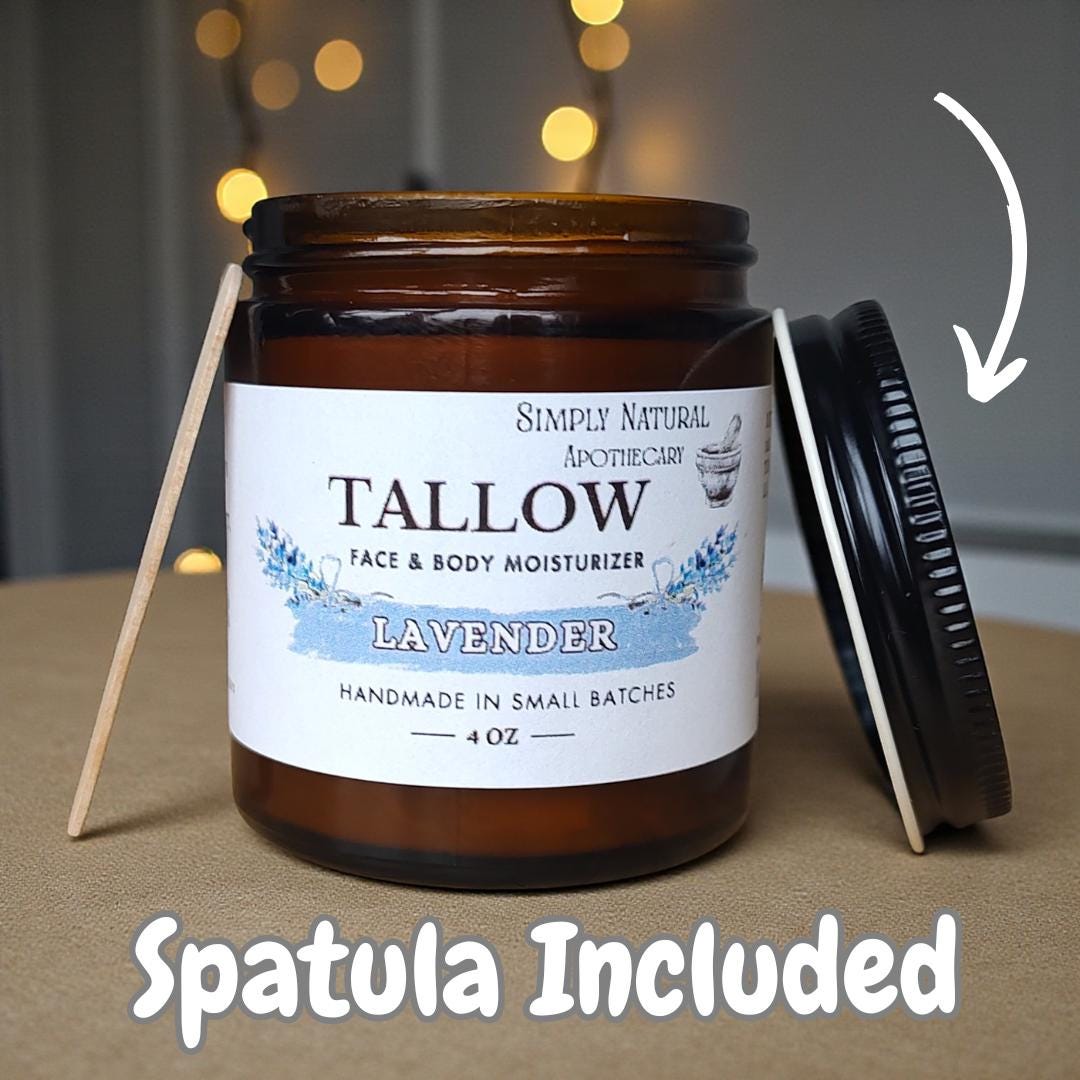 Tallow Face Cream & Body Butter - Hand Poured Balm - Lavender